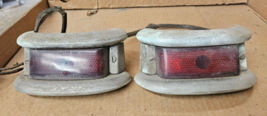 1940s Lincoln Continental zephyr Brake tail Light w/ Trim molding pair - $185.72