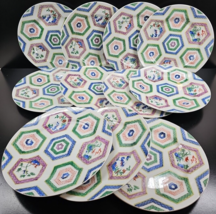 11 Saks Fifth Avenue Porcelain Dinner Plates Set Vintage Decorated Hong ... - £316.44 GBP