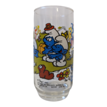 Vintage 1983 Payo SMURFS Collectors Drinking Glass &#39;CLUMSY&#39; :-) - £7.99 GBP