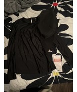 Vintage ESY Studio EY Women&#39;s Black Top Ruffles Big On Bell Sleeve Blous... - $4.99