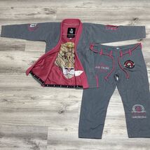 War Tribe Lion Heart Jiu Jitsu Gi Womens W0 Gray Pink Uniform BJJ Martia... - $153.58