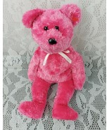 Ty Sherbet Teddy Bear Plush Pink Valentines 9&quot; Stuffed Animal Beanie Dol... - $10.92 CAD