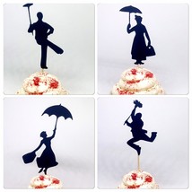 Umbrella Cupcake Topper, Chimney Party, Umbrella theme, Chimney Topper - $8.42