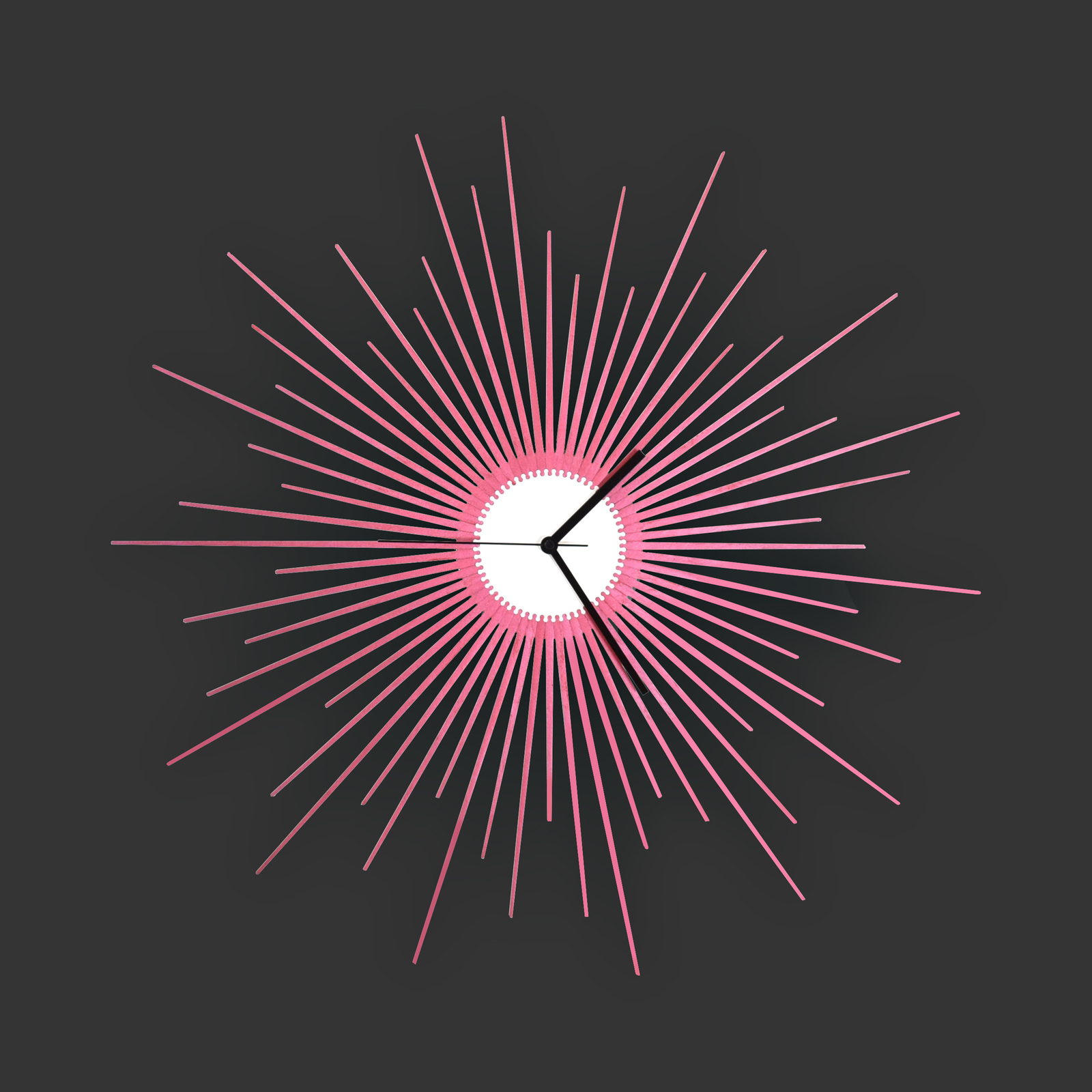 Organic sunburst wall clock with silent movement - The Big Bang red - £111.11 GBP - £239.00 GBP