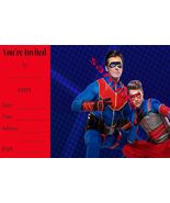 Henry Danger Birthday party Invitations 12 with envelopes glossy finish - $178.21 MXN