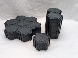 (14) Heroscape Asphalt Tiles (3) 7s, (8) 2s, And (3) Singles - €14,87 EUR