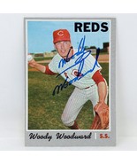 1970 Topps #296 WOODY WOODWARD Signed Autographed Cincinnati Reds - £5.46 GBP