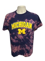 University of Michigan Adult Medium Blue Tie Dye TShirt - $334.49 MXN