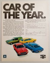 1971 Print Ad The Chevy Vega 4 Chevrolet Models Car of the Year - £8.71 GBP