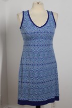 Marmot S Blue Geometric Layered Active Tank Dress - £20.83 GBP