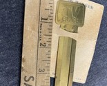 TV Guide Bookmark Brass Page Marker 4&quot; Vintage Advertising Collectible D... - $3.96