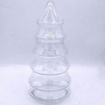 Clear Glass 11&quot; Tiered Tree-Shaped Candy &amp; Ornament Storage Jar 7 Tiers - $222.99 MXN