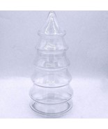 Clear Glass 11&quot; Tiered Tree-Shaped Candy &amp; Ornament Storage Jar 7 Tiers - $11.88