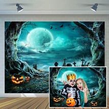 8X6Ft Halloween Backdrop For Photography Horror Night Background Scary K... - £31.49 GBP
