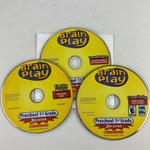 Brain Play Preschool-1st Grade 2nd Edition 3 Disc PC CD-Rom Set - £7.92 GBP