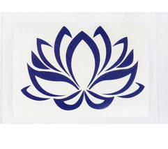 Lotus Flower Yoga Vinyl Many Colors Car Truck Laptop Decal Sticker - £3.20 GBP
