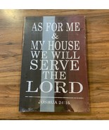 Soild Wood Sign Joshua 24:15 Colored Panels - $389.19 MXN