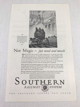 Southern Railway System Trains Vtg Print Ad 1926 Farmer Plowing Fields Art - $9.89