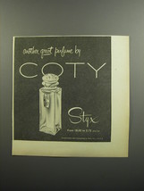1952 Coty Styx Perfume Ad - Another great perfume by Coty - £14.73 GBP