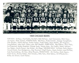 1969 CHICAGO BEARS 8X10 TEAM PHOTO FOOTBALL PICTURE NFL - $4.94