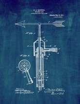 Weathervane Patent Print - Midnight Blue - $7.95+