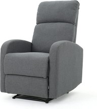 Christopher Knight Home Gaius Classic Fabric Recliner, Charcoal / Black - £183.04 GBP