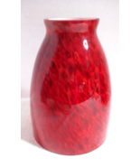 Red Art Glass Pendant Lamp Shade for Light Fixture Modern 5 1/8&quot; T Spott... - £14.95 GBP