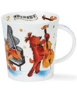 Dunoon Mugs - Lomond GROOVY Dogs - 320ml / 10.82oz - Fine Bone China Mug - $49.75