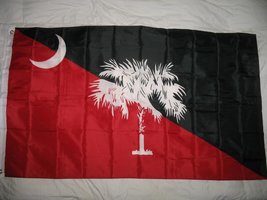 3X5 State Of South Carolina Garnet Black Flag 3&#39;X5&#39; House Banner Grommets - £3.91 GBP