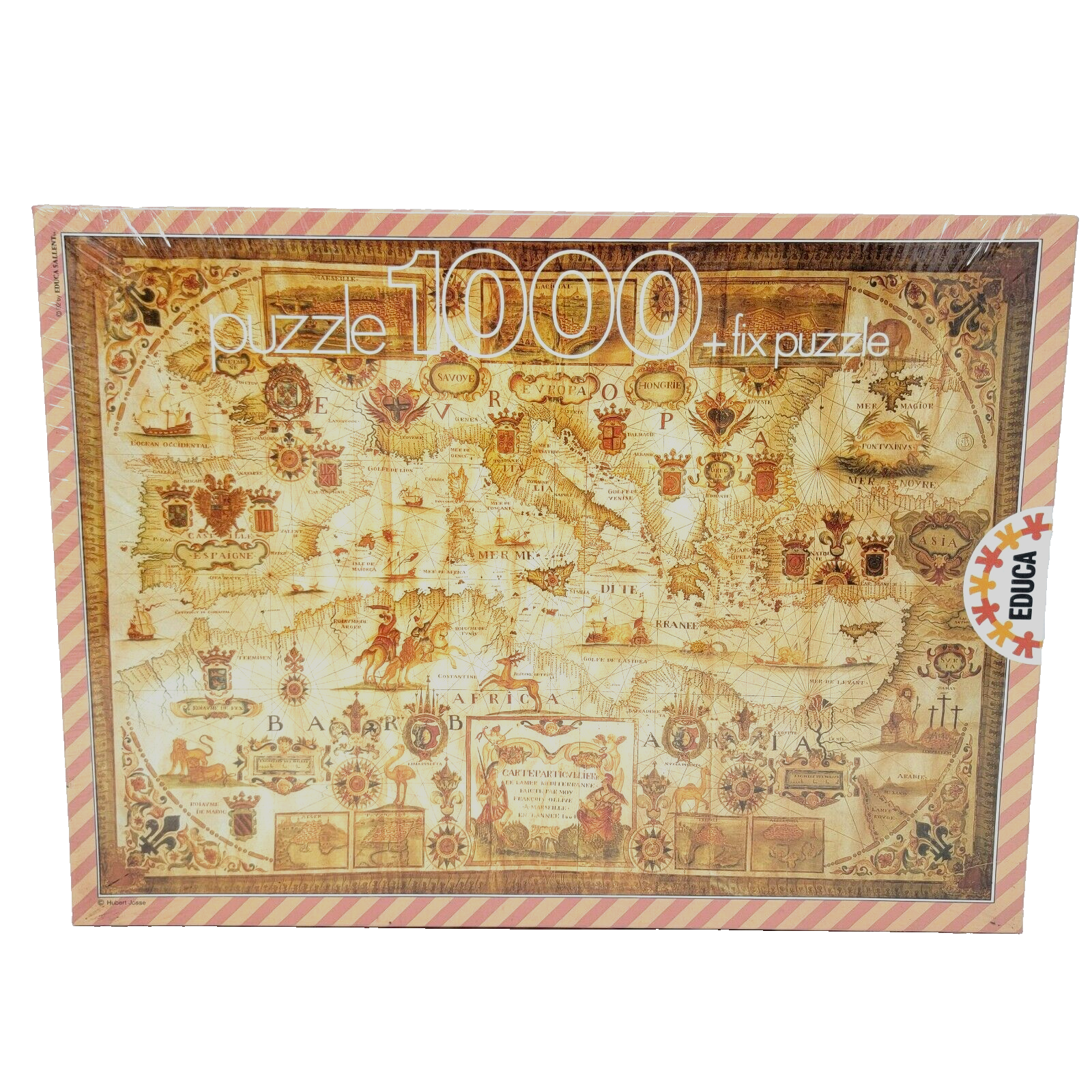 Educa Mediterranean Sea 1664 1000 Piece Jugsaw Puzzle Spain Vintage - $39.14