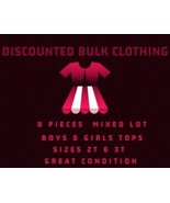 WHOLESALE BULK CLOTHING LOT RESELLER Toddlers Boys Girls TOPS  - 8 PIECE... - $21.00 CAD