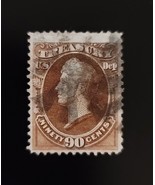 1873 90c Official Department of Treasury Stamp, Brown Scott O82 Used - $114.04 MXN
