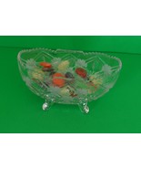 Crystal Footed Bowl/Cut Crystal Decorative - $18.00