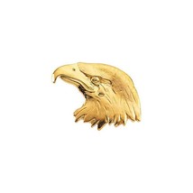 14k Yellow Gold Crying Eagle Lapel Pin - £468.57 GBP