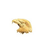14k Yellow Gold Crying Eagle Lapel Pin - £473.25 GBP