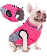 Dog Coat, Reflective Fleece Dog Jacket Warm Dog Winter Coat (Pink,Size:3XL) - £17.57 GBP