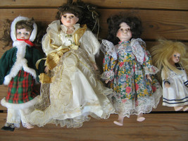[h6] (Lot of 4 Dolls) 16&quot; Porcelain - STUDIO 5 &amp; Misc - £15.61 GBP