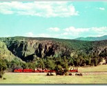 Royal Gorge Scenic Railway Train Canon City Colorado CO UNP Chrome Postc... - $2.92
