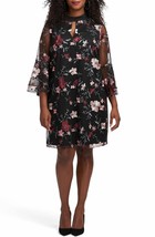 ECI Floral Embroidered Mesh A-Line Dress SZ 20W - $1,198.09 MXN