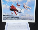 Stan Stokes Aviation Art Print Limited Ed Signed COA Racing Age Gee Bee R-2 - $39.19