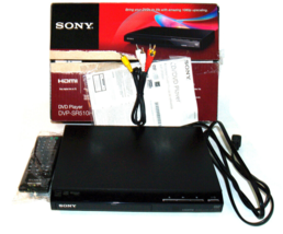 Sony DVP-SR510H Upscaling HDMI 1080p Full HD DVD Player with Remote & RCA Cables - $27.23