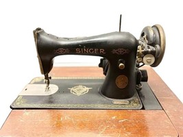 Antique Singer Sewing Machine Wooden Table 1926 AB Series - For Parts or Display - £235.68 GBP
