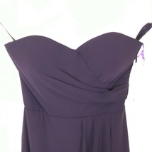 NWT Womens Size 8 Bill Levkoff Plum Purple Off the Shoulder Chiffon Dress - £62.66 GBP