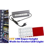 Brightest 10ft commercial walk in cooler LED light + 24V heavy duty powe... - $48.39 CAD