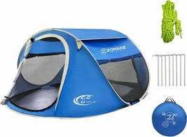 Easy Pop Up Tent 2-4 Person Waterproof - Pop-Up Camping Tents, By Zoamke - $113.95