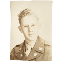 1940s WW2 Real Photograph Unknown Army Military Soldier Cheyenne Wyoming... - €17,17 EUR