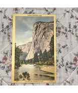 Vtg Yosemite National Park El Capitan Yosemite Valley Linen Postcard Cal... - $4.99