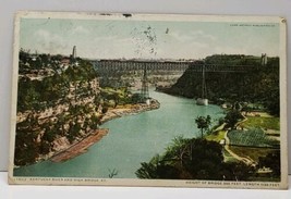 Kentucky River and High Bridge 1913 to Ludington Michigan Postcard F15 - $6.95