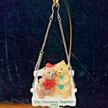 Hallmark Our Christmas Together 2 Cats on a Swing Keepsake Ornament 1993 - $5.93