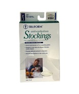 Truform Compression Stockings 18 mmHg Size Small White Anti Embolism Thi... - £6.69 GBP